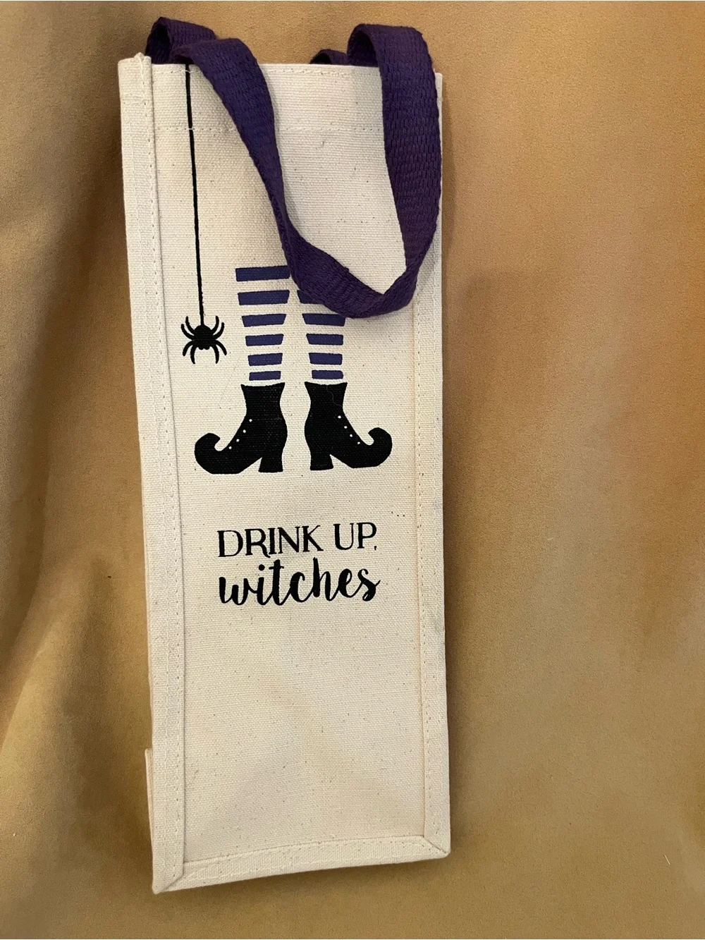 Drink Up Witches Canvas Wine Carry Bag
